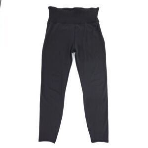 VUORI Rib Studio Legging Black Minimal Athleisure Lounge Sporty Gym Yoga Knit XL